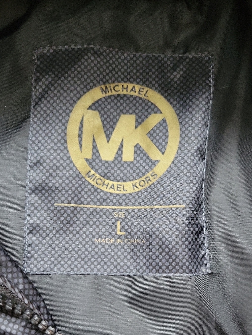 Michael Kors Black Winter Puffer Coat With Faux Fur Zip Off Hood Womens Size L - Picture 3 of 15